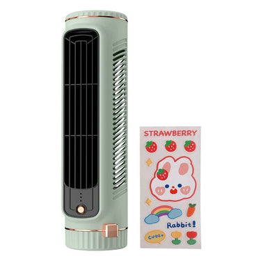 USB Rechargeable Bladeless Tower Fan – Slim & Silent - InspiredGrabs.com